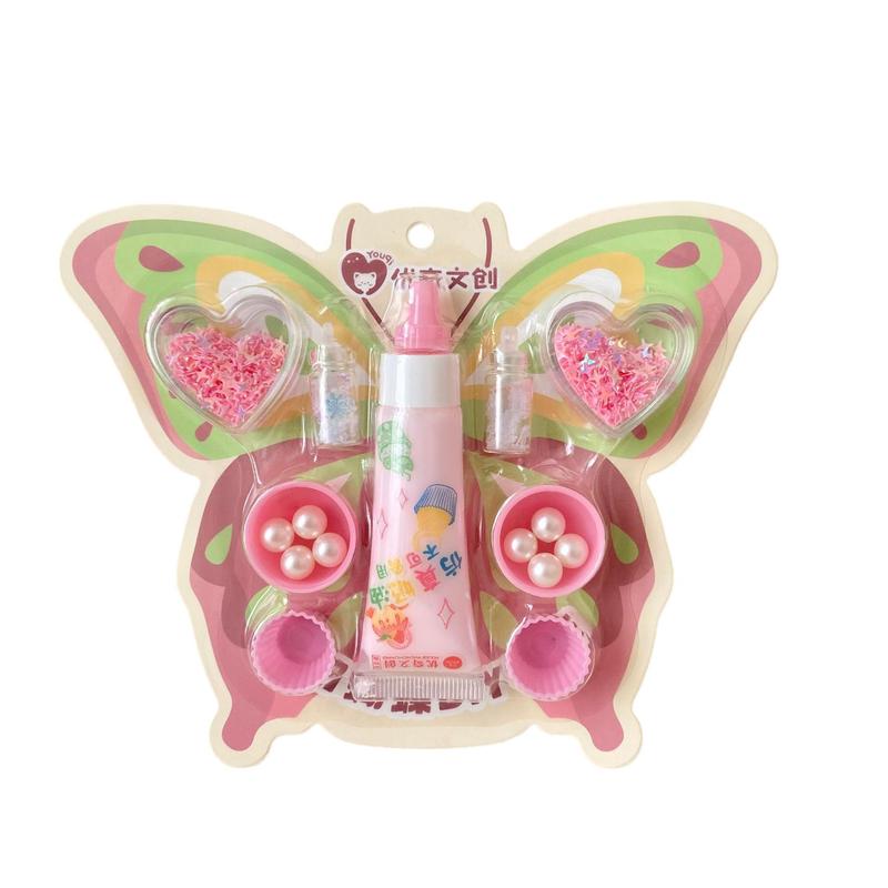 Children's Stress Relief Toy Spring Butterfly DIY Cream Glue Cartoon Cute Children's Educational Handicraft Toy 3