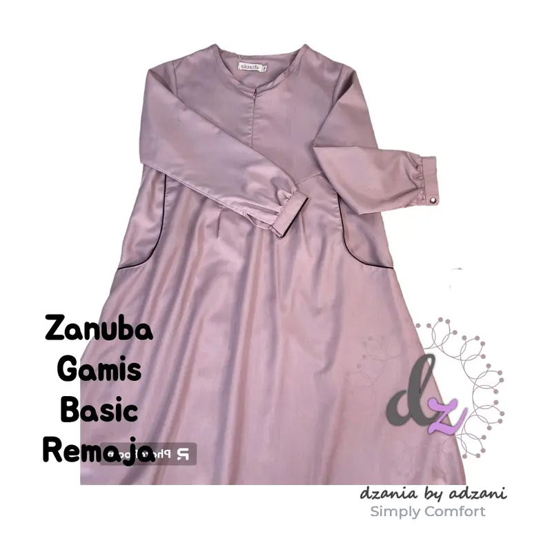 (Ready to Order) Zanuba Gamis Basic Remaja Katun Toyobo 1