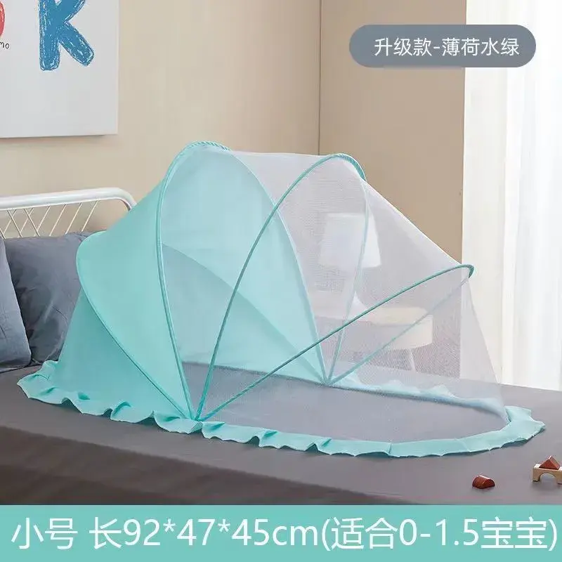 Màn chống muỗi cho Em Bé Có Thể Gập Lại và có thể bảo vệ, kiểu nhà trẻ, lưới chống muỗi, lắp đặt miễn phí, bao gồm vỏ Cho Bé Màn Chụp 3