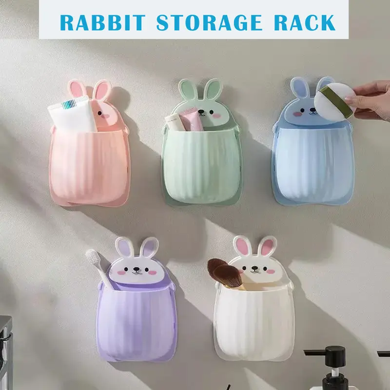 Rak Penyimpanan Serbaguna Model Kelinci Tempel Dinding / Rabbit Storage Rack Tempel Dinding 0