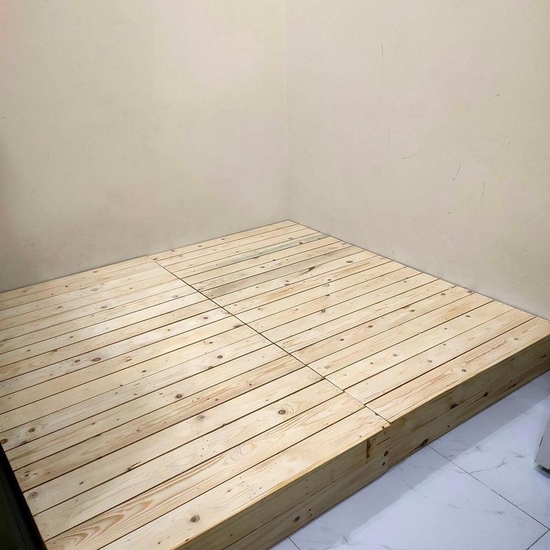 Giường ngủ palet đã sơn pu 5