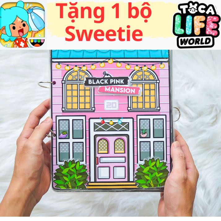 Ngôi nhà của BLACKPINK Mansion Ngôi nhà búp bê đồ chơi giấy thủ công toca boca h6 đồ chơi cho bé gái cô tiên xanh Toy