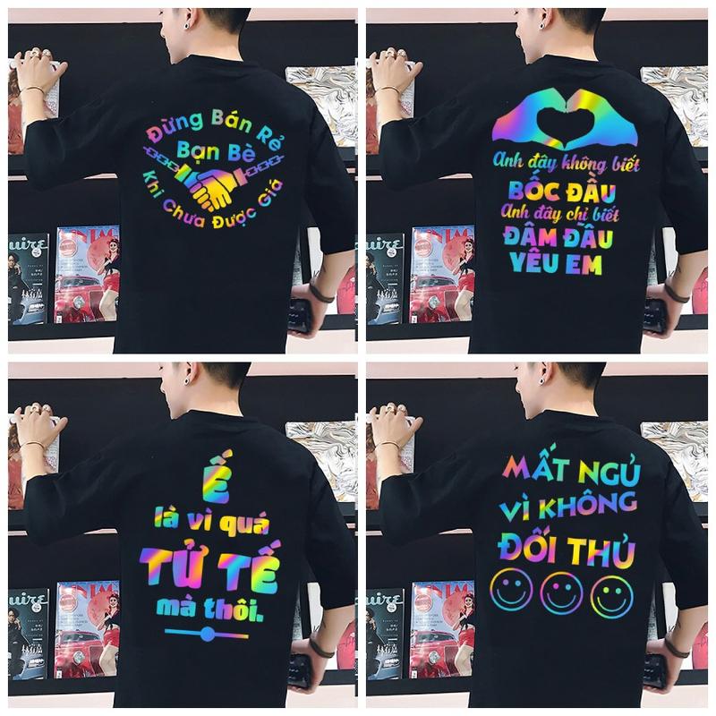 [SALE] Áo thun nam nữ phản quang bảy màu nhiều mẫu đẹp, cá tính, giá rẻ, áo phản quang tay lỡ, áo thun - Tại LYLY SHOP