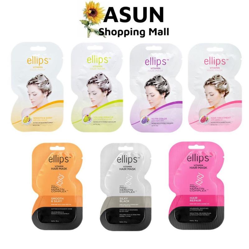 Gói Kem Ủ Tóc Ellips (18g,20g) Chăm Sóc Tóc Hair Mask dầu  dưỡng Nữ Women Dưỡng Tóc ủ  tóc b5