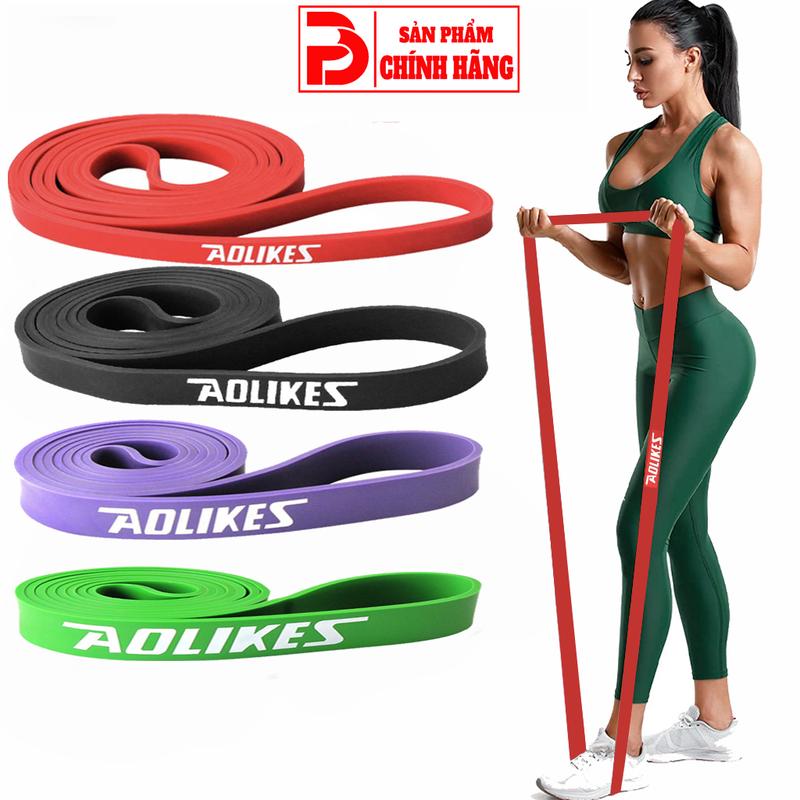 Dây kháng lực tập gym power band Aolikes đàn hồi cao su tập tay chân mông vai đùi nam nữ Tập Chân Tập Cơ Tay