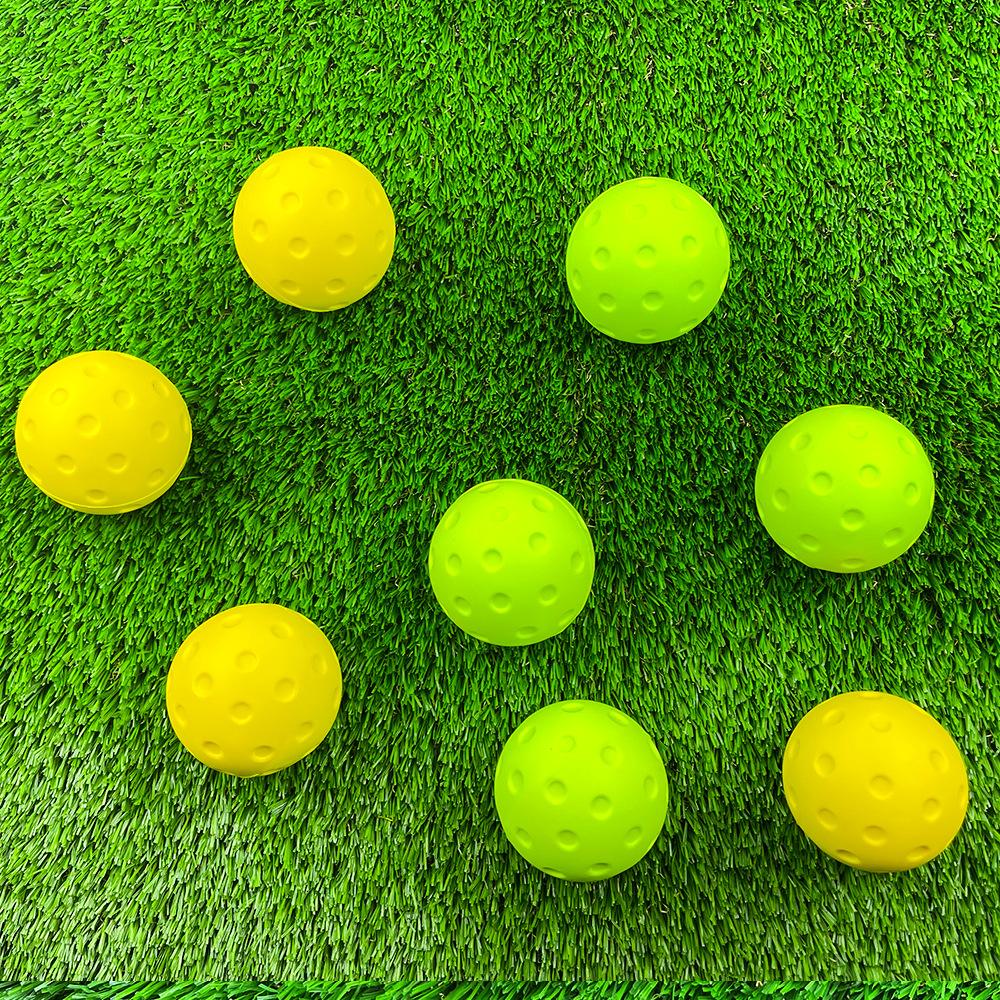 5PCS Bola Pickleball Anti Stress PU 74mm Pickle Ball Bola Pickleball Senyap Dan Minim Kebisingan Untuk Latihan Pickleball Dan Latihan Di Luar Ruangan