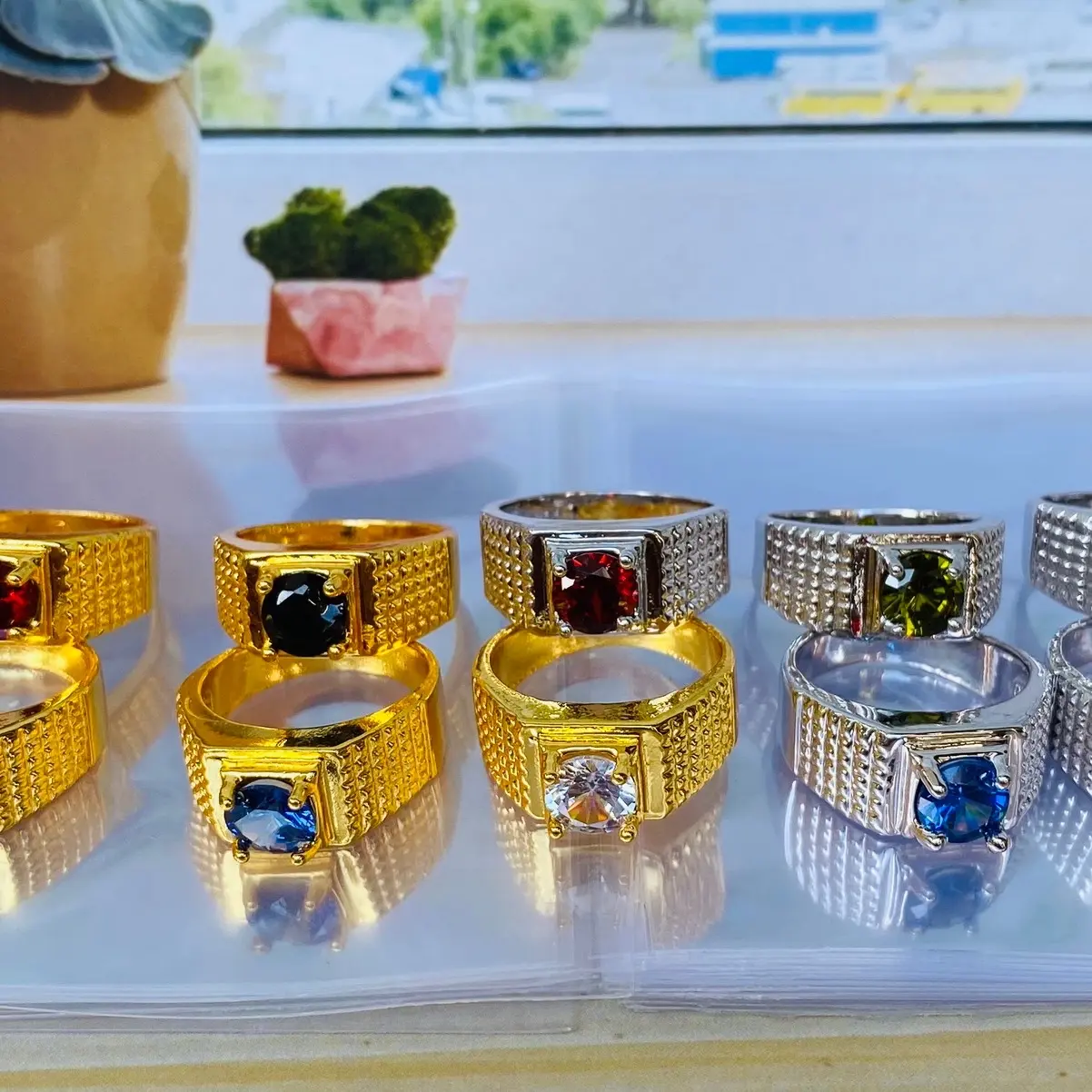 cincin permata untuk Laki-laki keren