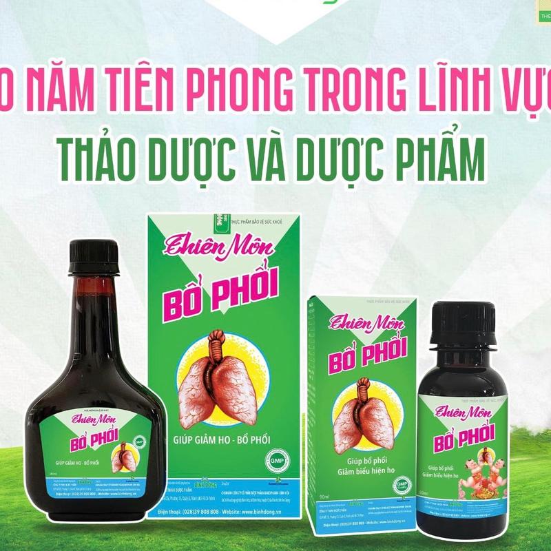 SIRO THIÊN MÔN BỔ PHỔI 280ML - GIẢM HO KHAN, HO ĐỜM, ĐAU RÁT HỌNG