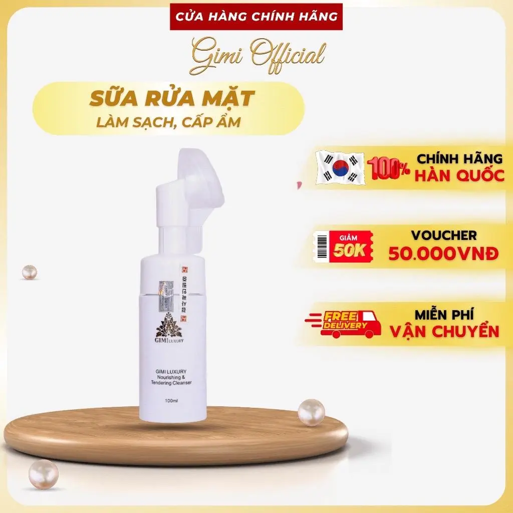 Sữa Rửa Mặt Gimi Official Store Giúp Làm Sạch Da Mặt 100Ml - Cấp Ẩm Sâu Làm Sạch Dịu Nhẹ Cho Làn Da Nhạy Cảm