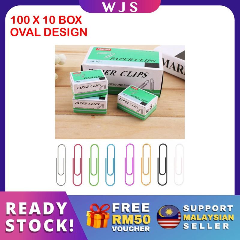 (1000 IN A SET) WJS Round Paper Clip Paper Clips 3M Oval Paper - TikTok ...