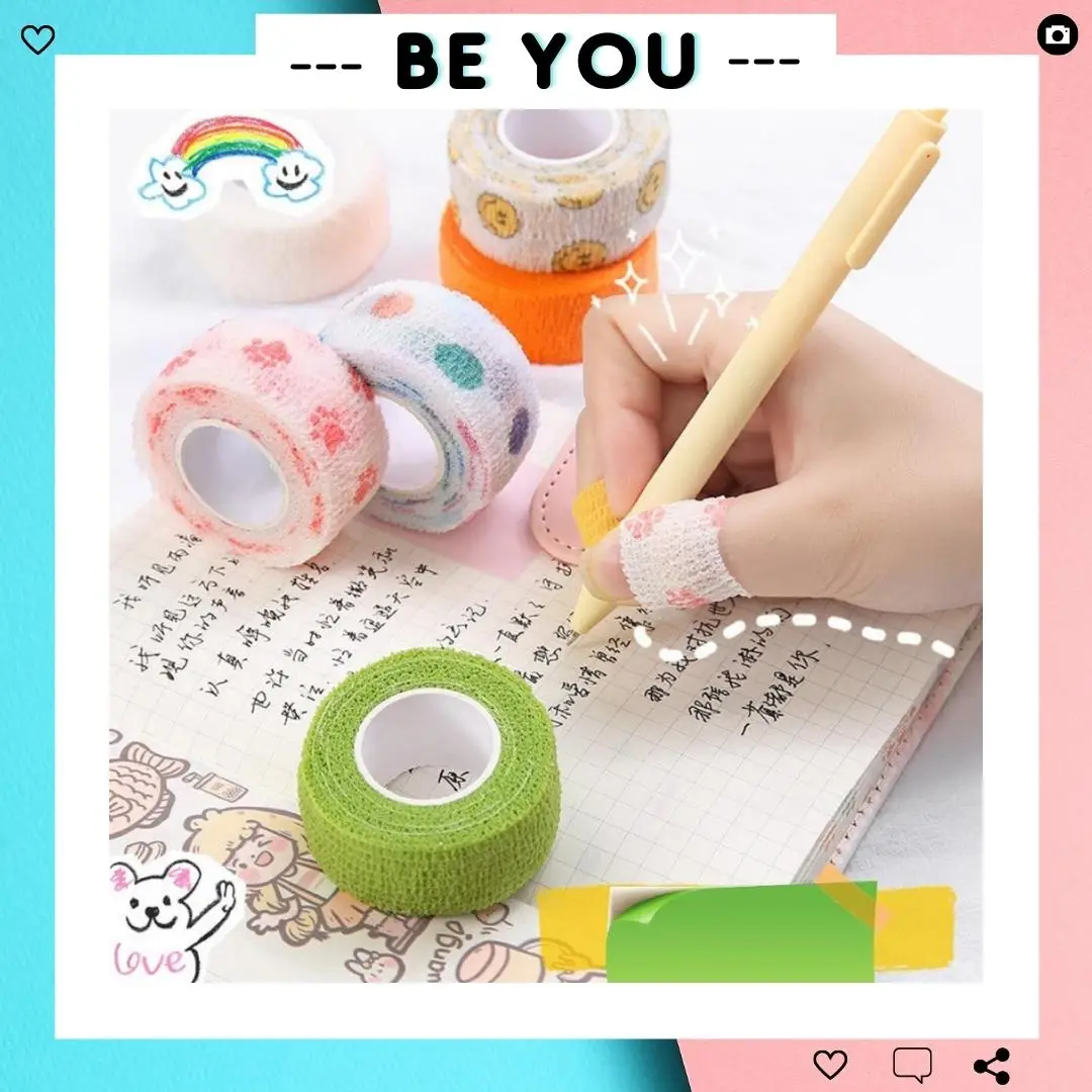 Cuộn Băng Dán Quấn Ngón Tay Co Dãn, Cuộn Băng Quấn Viết Chữ 4.5m - BEYOU