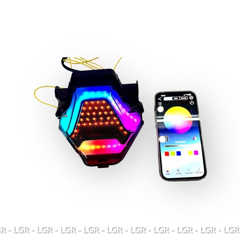 Đèn Hậu TST Exciter150 Chỉnh App Bằng Điện Thoại, Ex150, 210 Chế Độ Màu Tích Hợp Xi Nhan, Phụ Kiện, Phụ Tùng Xe Máy