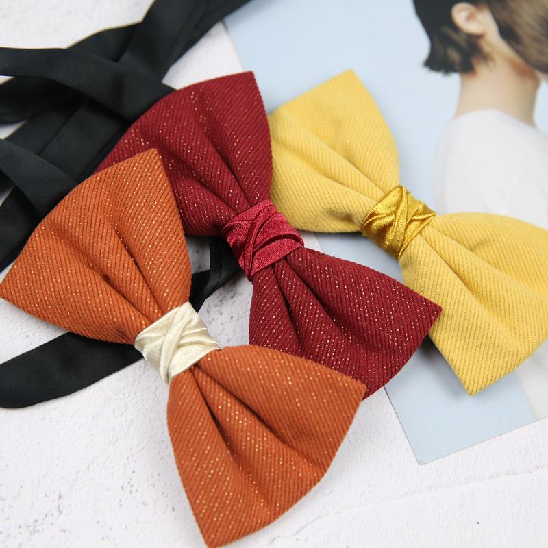Product Introduction of 6 * 12cm Men's and Women's Casual Shirt Solid Color Maroon Orange White Orange Pink Black Wedding Gift Groom Girl Business Trendy Bow Tie 14