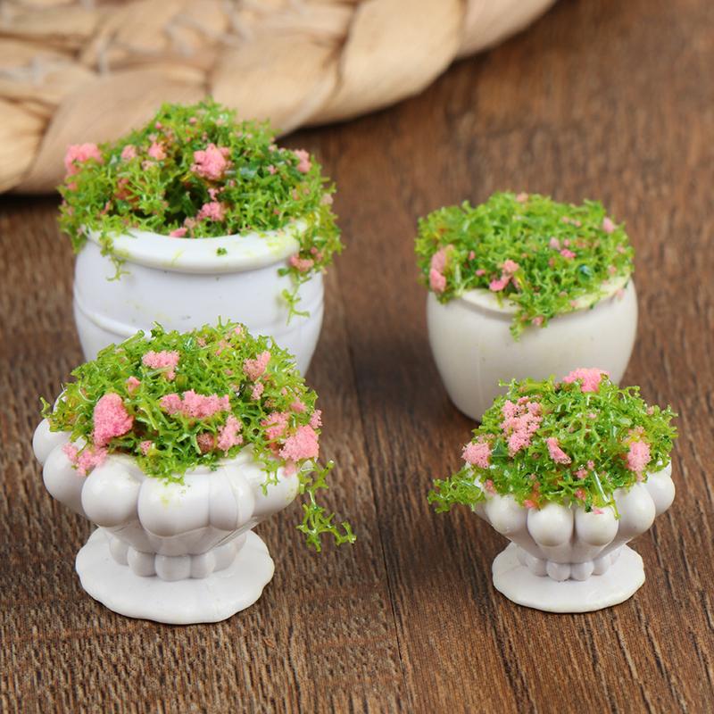 Product Introduction of [zfe]1:12 Dollhouse Mini Furniture Accessories Mini Green Plant Bonsai Flower Pots 14
