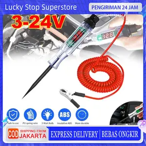 3V~120V  Digital Obeng Testpen Tespen Digital DC Tester Testpen Kelistrikan Listrik Mobil Motor 6v/12v/24v/36v auto voltage DC