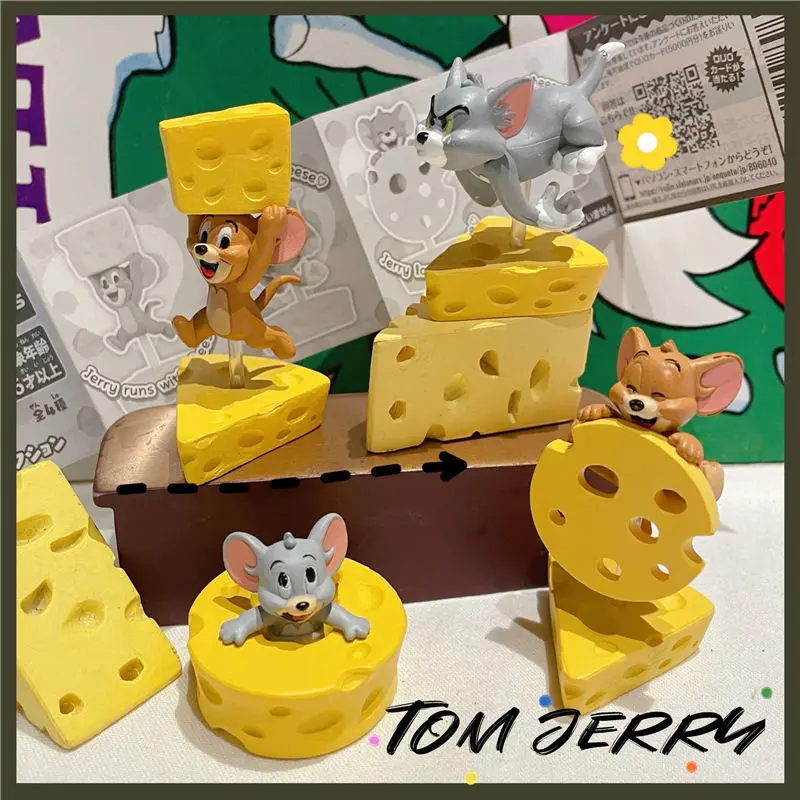 Cheese Cheese Cat and Mouse Hand-Made Blind Box Tom Jerry Doll Cute Car Desktop Decoration Cake Decoration