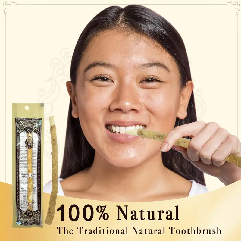 Natural Flavor Toothbrush Sticks, 5 Counts/set Oral Care Toothbrush Sticks, Toothbrush Kit, Dental Care Products for Healthy Gums, Teeth, and Fresher Breath, Home Teeth Cleaner, Teeth Cleaning Tool, Teeth Kit 4