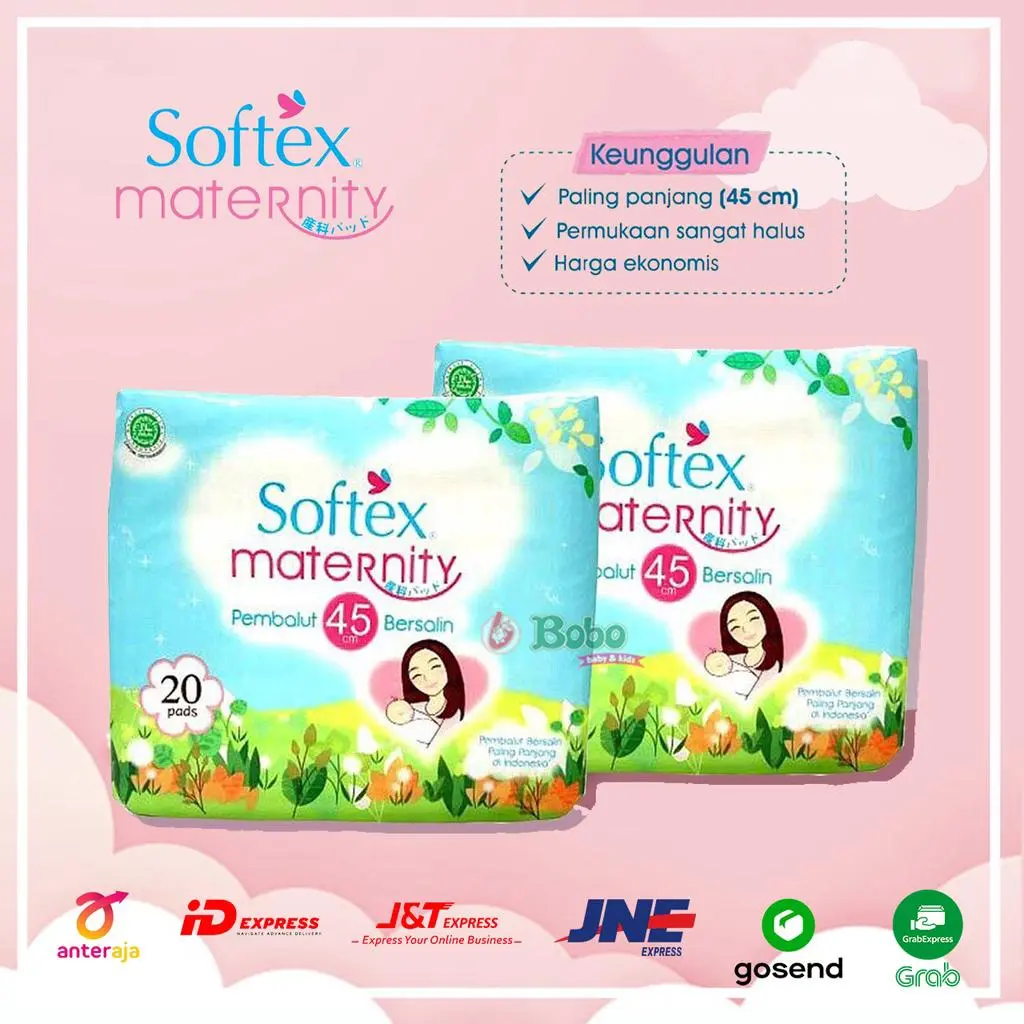 Softex Maternity Pembalut Bersalin dan Nifas Ukuran Jumbo Pembalut Melahirkan Jumbo Pembalut Wanita Merah