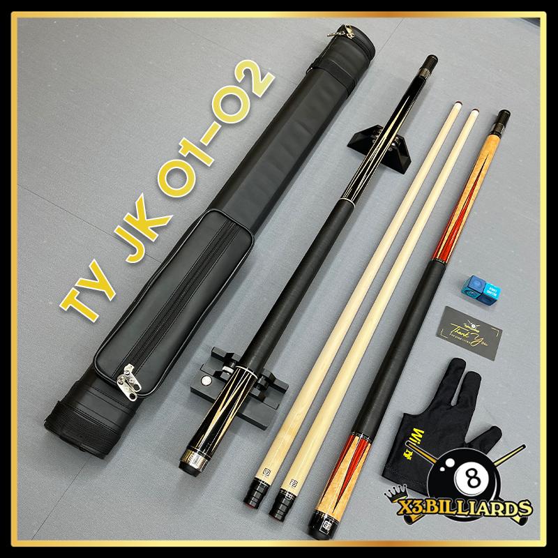  Cơ Bida Lỗ TY JK Tay Cầm Quấn Chỉ Ngọn Thuần Mộc Size 12.5mm Tẩy Tiger Everest Phíp Juma - Phụ Kiện X3 Billiards 