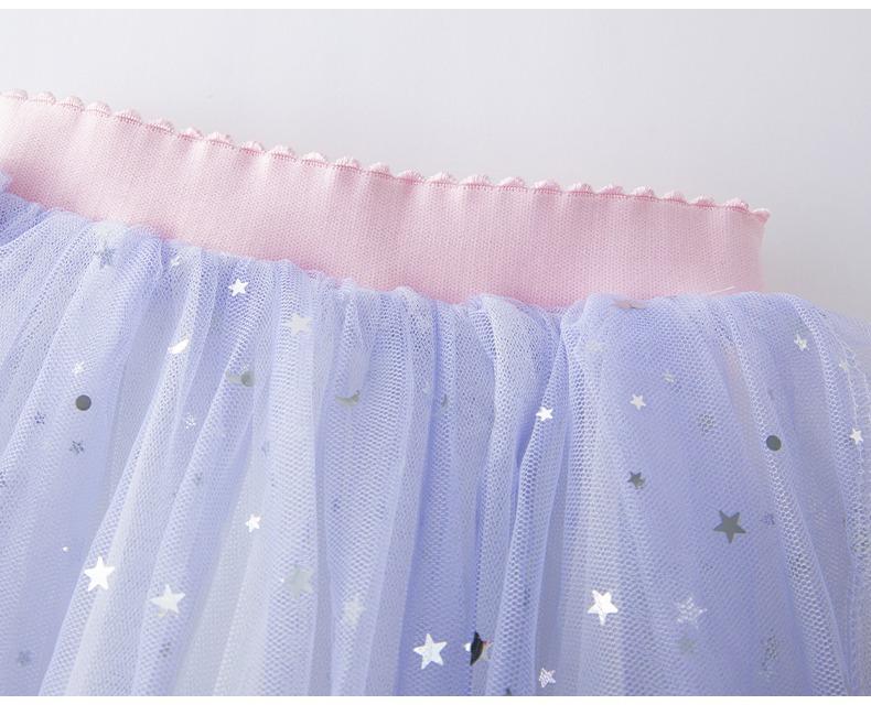 Product Introduction of [New Model] AG SHOP Girls' Starry Sky Half Skirt Summer 2025 New Trendy Children's Spring Autumn Mesh Skirt Baby Stylish Puffy Short Skirt✨[Angel]✨ 9