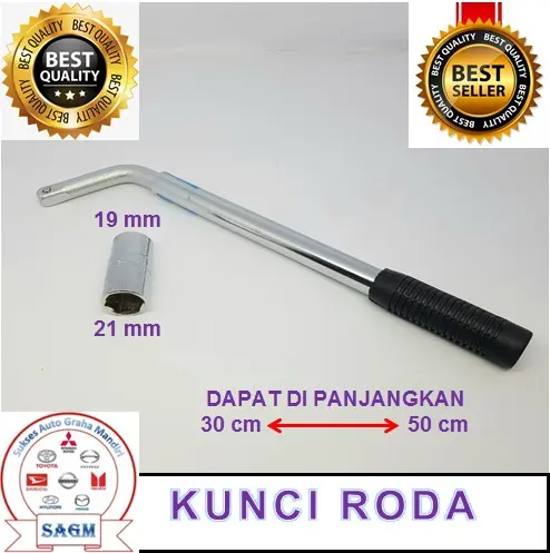 KUNCI RODA MOBIL TARIK TELESCOPIC WHEEL NUT WRENCH 19-21 MM