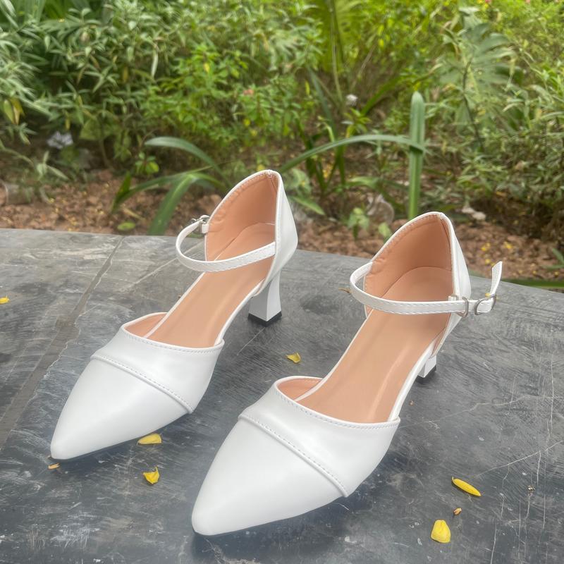 Giày Sandal Cao Gót Nữ Bít Hậu Mẫu Mới Gót Cao 6 cm A28