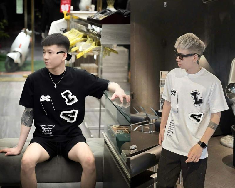 Áo thun nam tạo kiểu boy phố in chữ trẻ trung năng động hiện đại, chất vải cotton co dãn, form áo dễ phối đồ - Menswear - Cổ Tròn aothun  basic