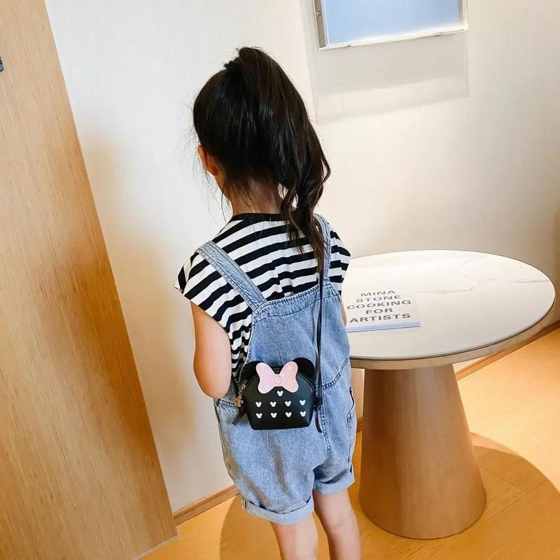 Product Introduction of Cute Princess Girl Coin Purse Crossbody Bag Children's Wallet Coin Bag Cute Cartoon Bow Kids Side Bags Bowknot Shoulder Bag 26