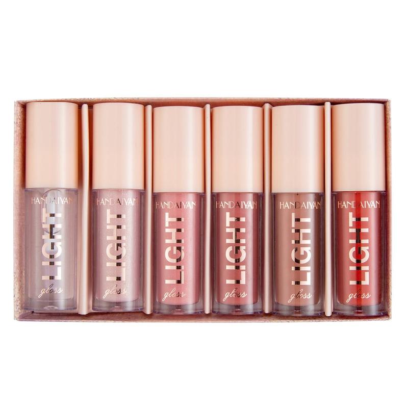 Comfort Long-lasting Lip Gloss Set, 6 Counts/set Glossy Lip Glaze Stick, Tinted Moisturizing Liquid Lip Balm, Lip Cosmetic, Makeup Products 0