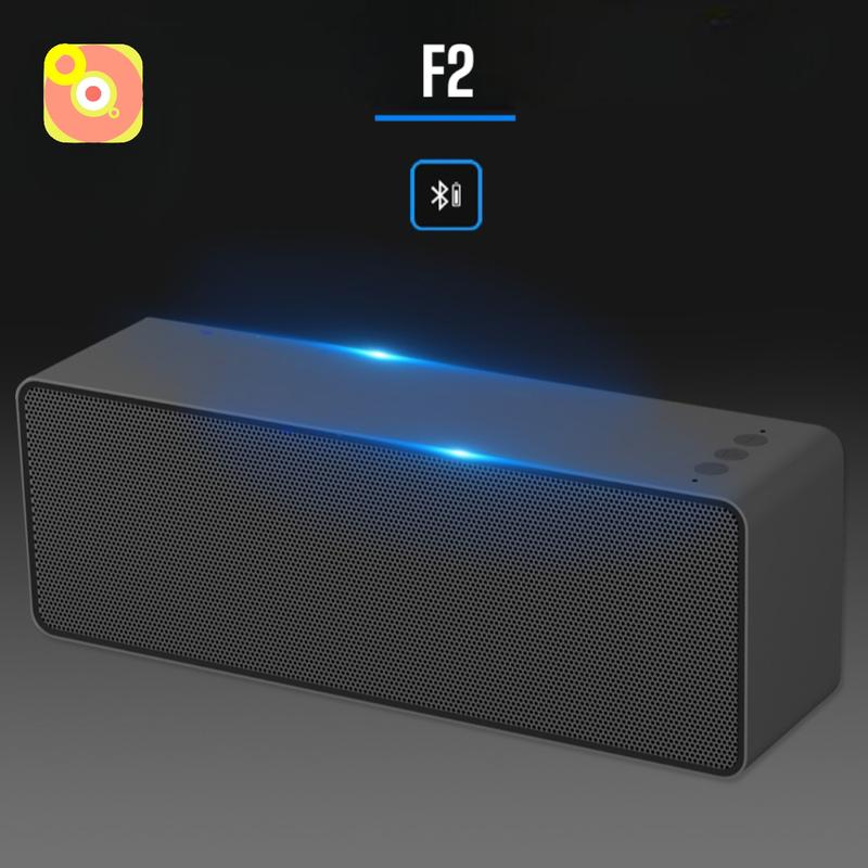 Loa bluetooth F2 (đen) - 10W V5.0 âm thanh HIFI bass mạnh siêu trầm có tích hợp mic bên trong đàm thoại to rõ Củ Loa Nghe Nhạc