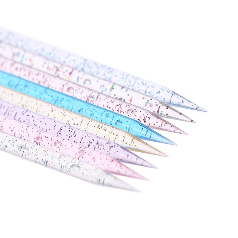 Product Introduction of 50Pieces Stick Cuticle Tool Doublehead Reusable Crystal Wood Stick Pedicure Care 21