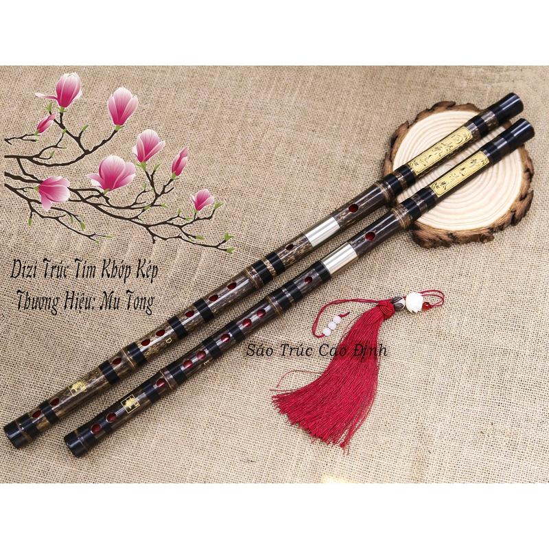 Sáo Dizi Trúc Tím Khớp Kép Cao Cấp TT05 Sáo Dizi chuyên nghiệp Hàng Chọn Lọc