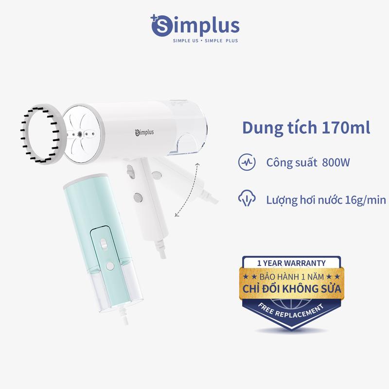 Bàn Ủi Hơi Nước Cầm Tay Simplus Dung Tích Bình Nước 170ML Công Suất 800W GTJH016 Bảo Hành 1 Năm Chỉ Đổi Không Sửa