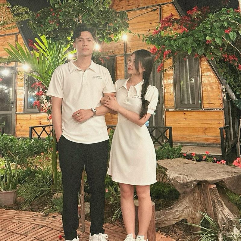 (S - 02) ( GIÁ CẶP ) Đồ đôi couple nam nữ áo nam đầm nữ polo in hình chất dày dặn mềm mịn Women Top