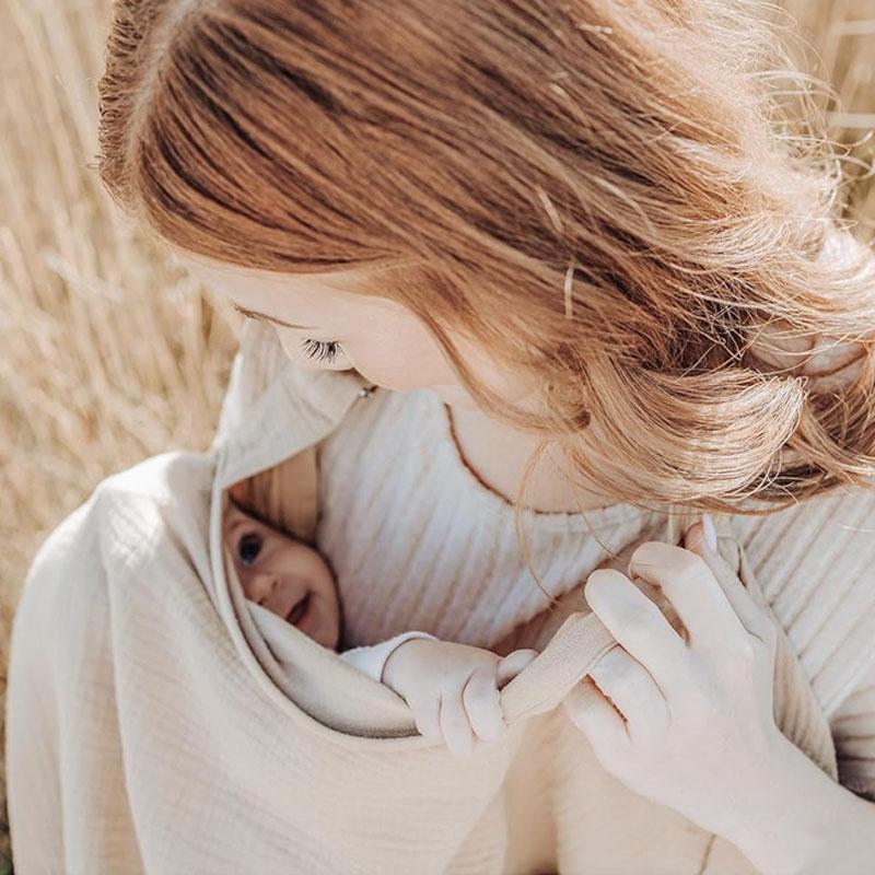 Product Introduction of Baby cotton blanket breast-feeding mother breast-feeding anti-exposure breast-feeding towel 4