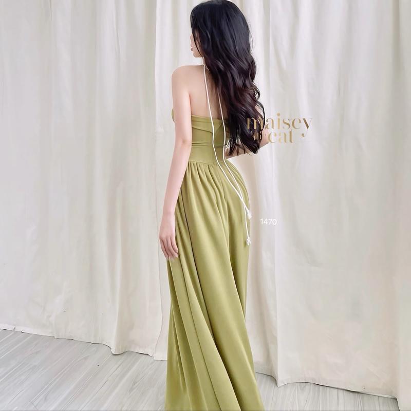 [MAISEY ẢNH THẬT] 1470 - ĐẦM MAXI CÚP NGỰC DRAPPING TỈ MỈ CÓ HAI TÚI SƯỜN TIỆN LỢI Nữ Women Nữ Women Dress Thun 7