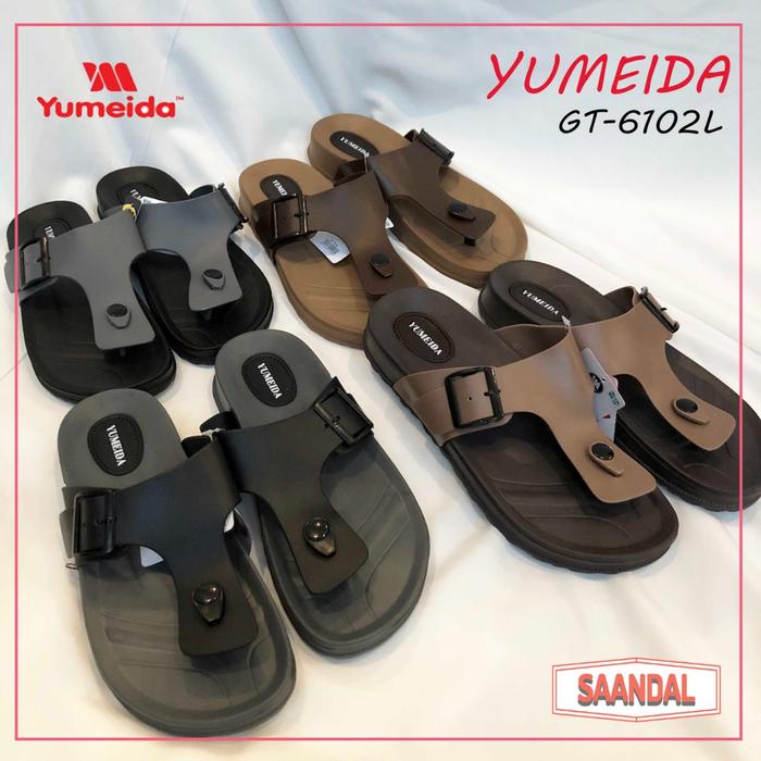 Gambar Sandal Jepit Pria Yumeida GT 6102 (Bisa Eceran) Coklat dari Saandal Indonesia Kota Administrasi Jakarta Barat Tokopedia