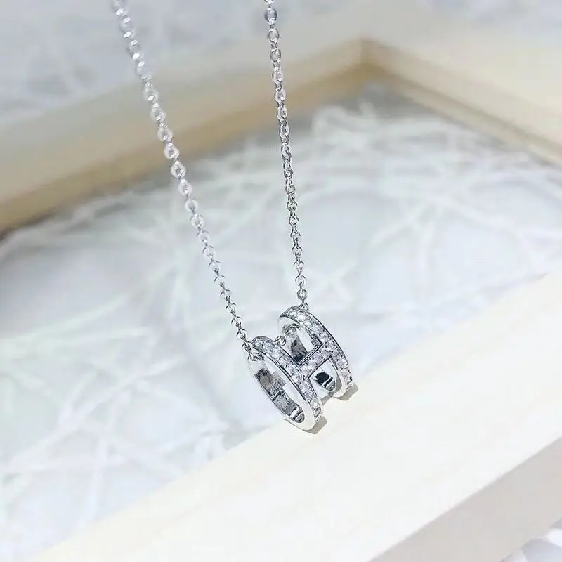 Vòng Cổ Chữ Cái, Chất Liệu Thép, Thiết Kế Mặt Dây Chuyền Nữ Mới, Chống Phai Màu Cao Cấp, Thích Hợp Cho Mùa Thu Và Mùa Đông, Giá Cả Phải Chăng, Sang Trọng Và Đơn Giản, Dây Chuyền Xương Đòn
