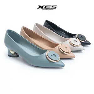 XES VIVI-469 Sepatu Chungky Heels Wanita 5cm Sepatu Kantor Wanita Black