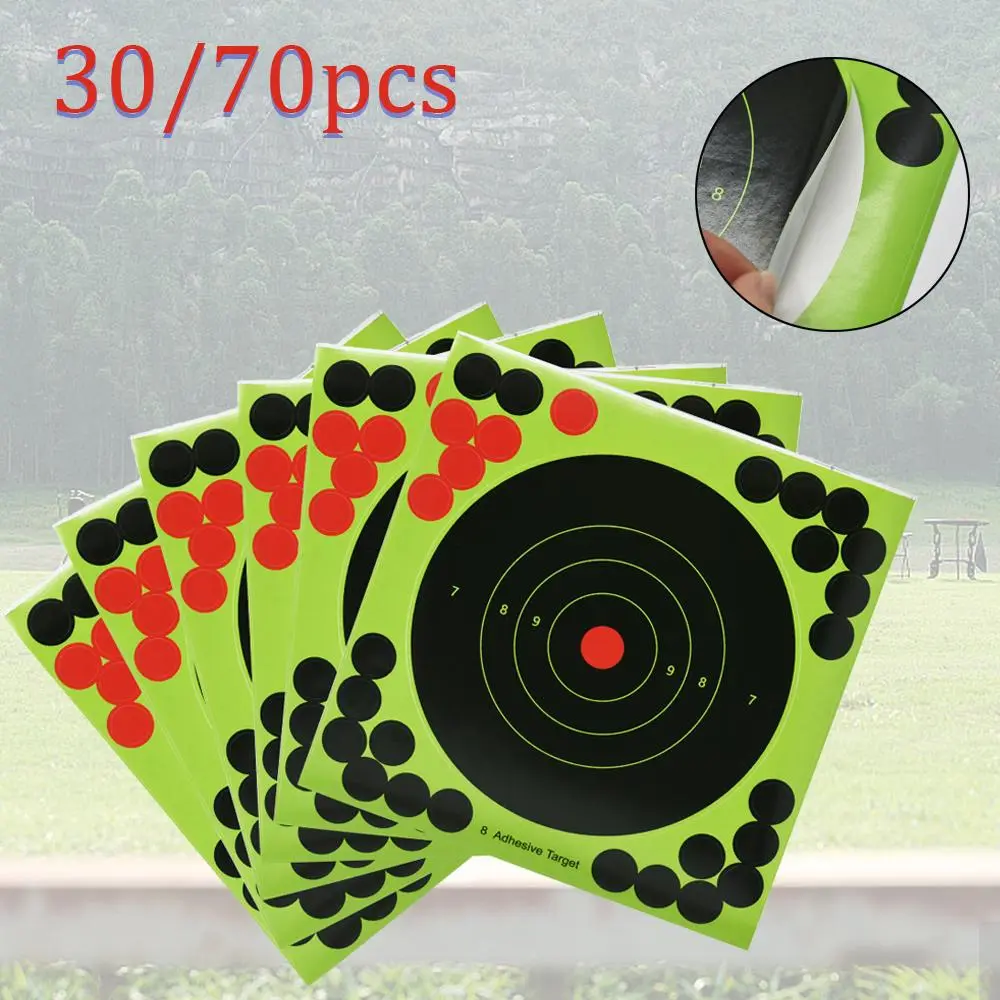 Reusable Outdoor Shooting Target Paper, 30/70pcs Outdoor Shooting Target Paper, Shooting Equipment Target Paper for Outdoor Shooting