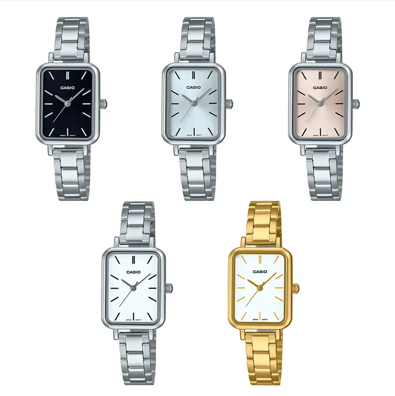 Casio Standard นาฬิกาข้อมือผู้หญิง สายสเตนเลส รุ่น LTP-V009,LTP-V009D (LTP-V009D-1E LTP-V009D-2E LTP-V009D-4E LTP-V009D-7E-LTP-V009G-7E)