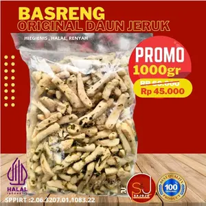 1Kg BASRENG Sajojo snack Rasa Original gurih Daun jeruk tanpa Po bayar di rumah ajah snack food Snacks Pedas Cemilan Camilan Asin Goreng