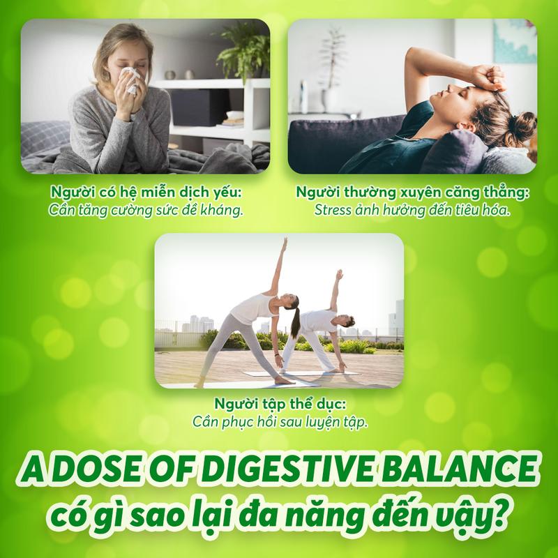 Combo Viên Uống Hỗ trợ giải độc rượu, giảm các triệu chứng do rượu bia, bảo vệ gan (A dose of Recovery) + Viên Uống Hỗ trợ cân bằng hệ tiêu hoá, phân giải thực phẩm khó tiêu, cân bằng vi sinh đường ruột (A Dose of Digestive Balance) 6