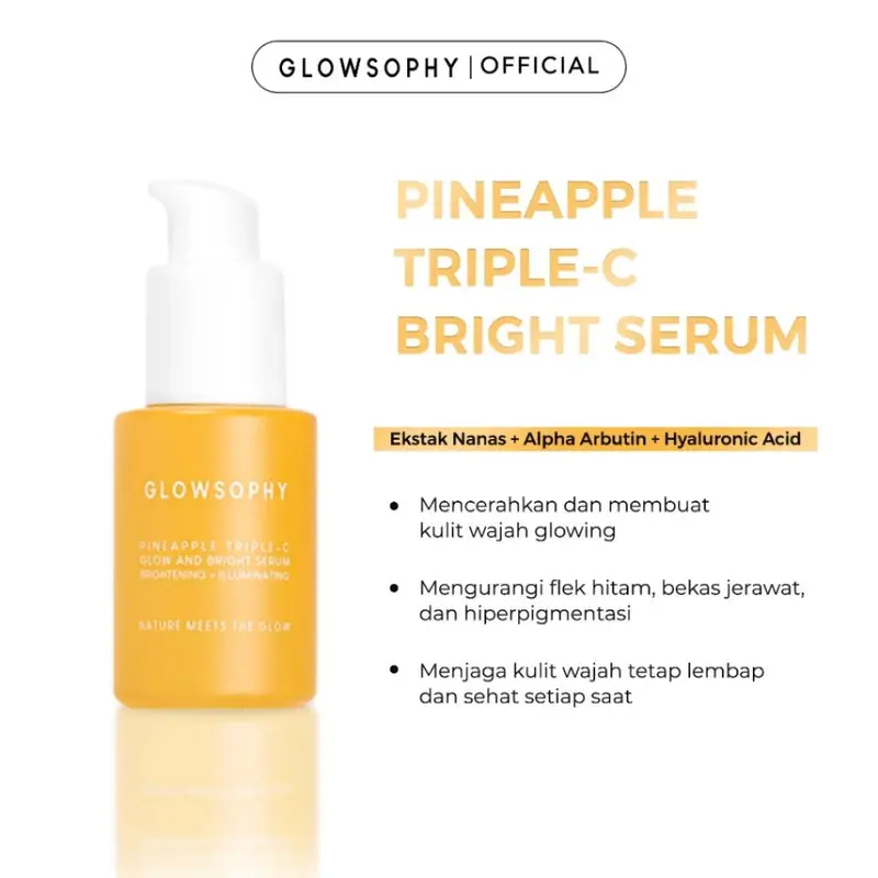 Glowsophy Watermelon Brightening Moisturizer 100 ml / 30 ml - CICA Soothing Moisturizer 100 ml / 30 ml - Pineapple Triple C Glow and Bright Serum 30 ml 3