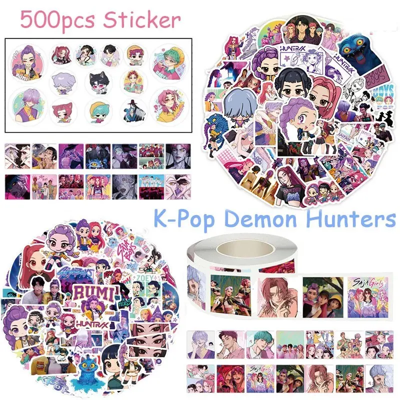 Diy Sticker KPop Demon Hunters Rumi Decorative Sticker 500pcs Saja Boys ...