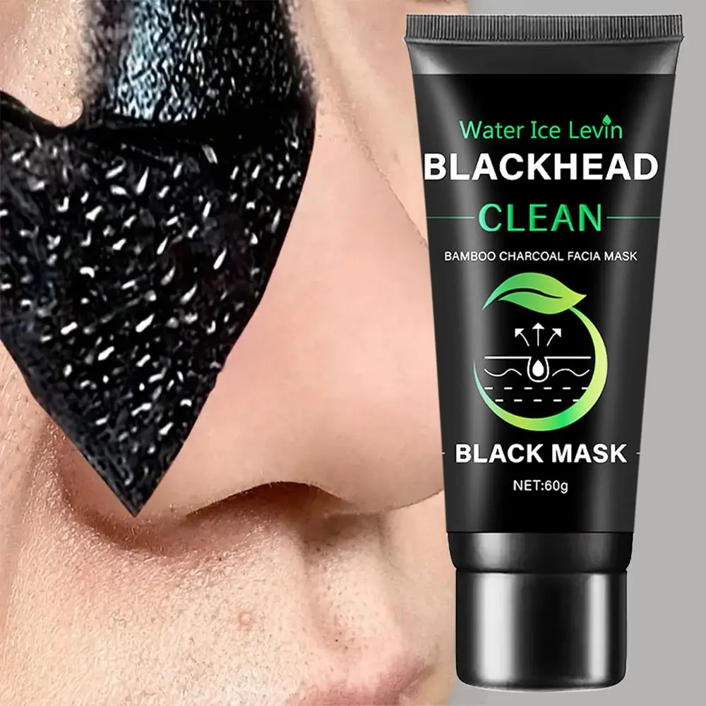 Deep Cleansing Peel Off Mask, Bamboo Charcoal Blackhead Cleansing Facial Masks, Face Skin Care Product for Women