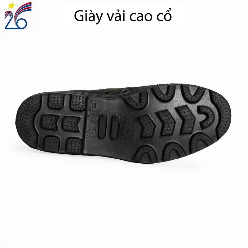 Giày vải bảo hộ, giày vải dã ngoại cao cổ, đế cao su - Sản xuất tại Công ty Cổ phần 26 3
