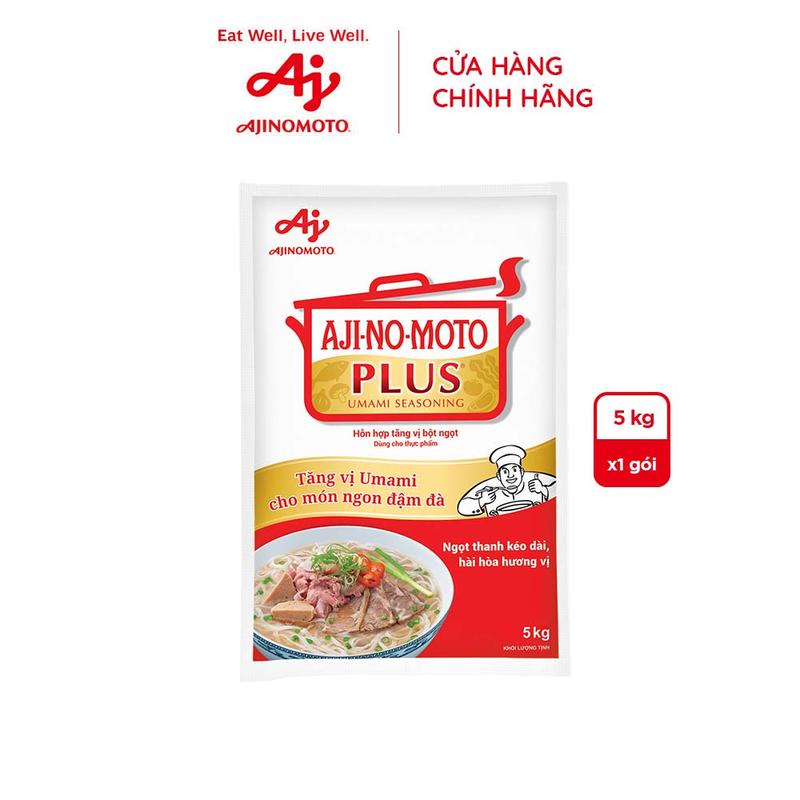 HỖN HỢP TĂNG VỊ BỘT NGỌT "AJI-NO-MOTO" "PLUS" 5kg/ Gói