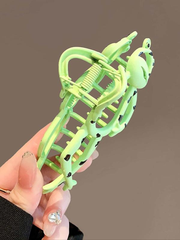 Cute Frog Design Hair Claw, Cartoon Animal Series Hair Claw, Fashion Versatile Metal Hair Accessories for Ladies and Girls, Creative and Interesting Hair Accessories 3
