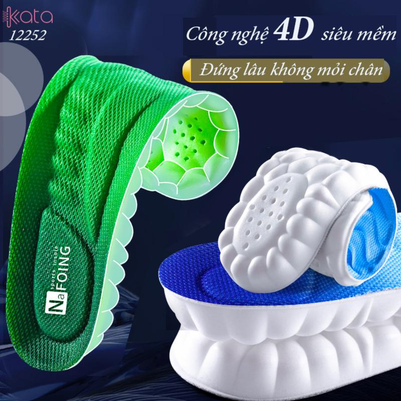 Lót giày thể thao PU siêu mềm Nam Nữ,đế dày chống sốc đứng lâu không mỏi 12252 Miếng Lót Giày Unisex